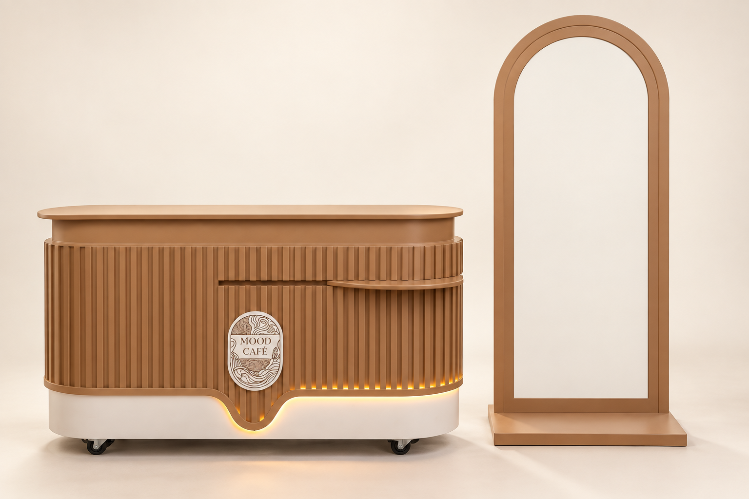 Stand Mood Café con monolito personalizable